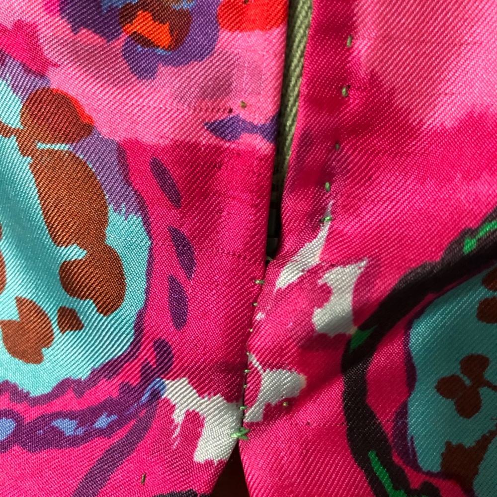 Vintage silk silk shell, GORGEOUS print! - Picture 5 of 6